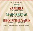 Sangria, margaritas and BBQ in the yard at La Escuelita