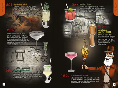 Cocktail menu page 4